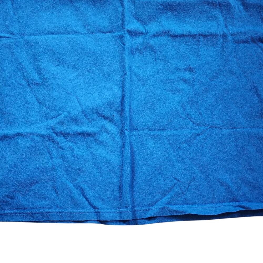 NBA Majestic Mens OKC Oklahoma Thunder Tee Size L Blue Short Sleeve Shirt - Picture 8 of 8